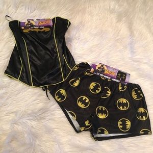 Batgirl corset and shorts costume